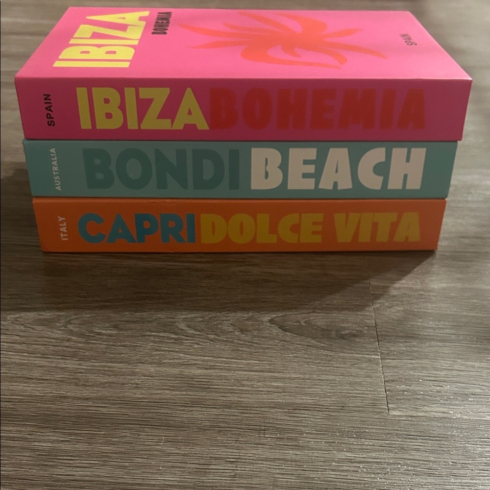 Colorful Travel Book Set